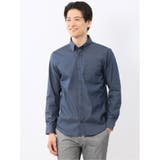 75紺 | ストレッチ ソラーロ ボタンダウン長袖シャツ | TAKA-Q MEN
