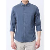 ストレッチ ソラーロ ワイドカラー7分袖シャツ | TAKA-Q MEN | 詳細画像7