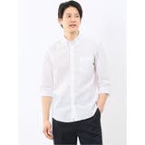 ストレッチ 綿スラブ ボタンダウン 7分袖 シャツ | TAKA-Q MEN | 詳細画像1 