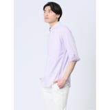 吸水速乾パナマ ボタンダウン7分袖シャツ | TAKA-Q MEN | 詳細画像38
