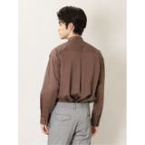 コットンツイル バンドカラー 長袖オーバーシャツ | TAKA-Q MEN | 詳細画像14