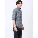 ストレッチ プリント カッタウェイ 7分袖シャツ | TAKA-Q MEN | 詳細画像14