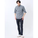 ストレッチ プリント カッタウェイ 7分袖シャツ | TAKA-Q MEN | 詳細画像15