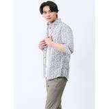 ストレッチ プリント カッタウェイ 7分袖シャツ | TAKA-Q MEN | 詳細画像2