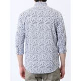 ストレッチ プリント カッタウェイ 7分袖シャツ | TAKA-Q MEN | 詳細画像8