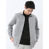 ストレッチ プリント ワイドカラー長袖シャツ | TAKA-Q MEN | 詳細画像1 