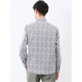 ストレッチ プリント ワイドカラー長袖シャツ | TAKA-Q MEN | 詳細画像3 