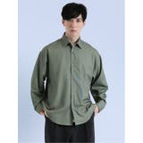 04グレー | かすれプリント レギュラーカラー長袖シャツ | TAKA-Q MEN