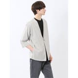 カウラ/Kaule リネンライク 7分袖カーディガン | TAKA-Q MEN | 詳細画像4