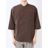 カウラ/Kaule リネンライク バンドカラー 7分袖シャツ | TAKA-Q MEN | 詳細画像30