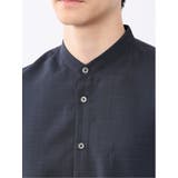 カウラ/Kaule リネンライク バンドカラー 7分袖シャツ | TAKA-Q MEN | 詳細画像45