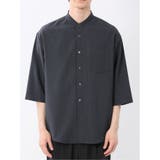 カウラ/Kaule リネンライク バンドカラー 7分袖シャツ | TAKA-Q MEN | 詳細画像6