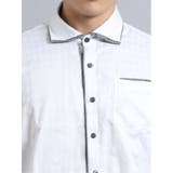 アーガイルドビー2枚衿カッタウェイ7分袖シャツ メンズ 半袖 | TAKA-Q MEN | 詳細画像12