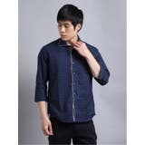 アーガイルドビー2枚衿カッタウェイ7分袖シャツ メンズ 半袖 | TAKA-Q MEN | 詳細画像1