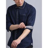 アーガイルドビー2枚衿カッタウェイ7分袖シャツ メンズ 半袖 | TAKA-Q MEN | 詳細画像7