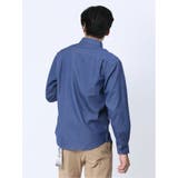 ストレッチ シャンブレー セミワイドカラー長袖シャツ | TAKA-Q MEN | 詳細画像12