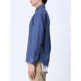 ストレッチ シャンブレー セミワイドカラー長袖シャツ | TAKA-Q MEN | 詳細画像15