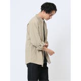 バンドカラー ロールアップ長袖シャツ | TAKA-Q MEN | 詳細画像13 