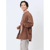 バンドカラー ロールアップ長袖シャツ | TAKA-Q MEN | 詳細画像20 