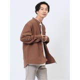 バンドカラー ロールアップ長袖シャツ | TAKA-Q MEN | 詳細画像22 