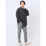 バンドカラー ロールアップ長袖シャツ | TAKA-Q MEN | 詳細画像4 