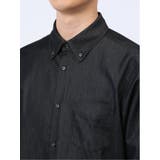 ストレッチ シャンブレー ボタンダウン長袖シャツ | TAKA-Q MEN | 詳細画像20 