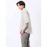 からみ織り フルジップ 7分袖シャツアウター | TAKA-Q MEN | 詳細画像14