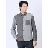 ストレッチ+ウォーム 切替 ボタンダウン長袖シャツ | TAKA-Q MEN | 詳細画像1 