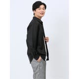 千鳥ドビー ワイドカラー長袖シャツ | TAKA-Q MEN | 詳細画像15