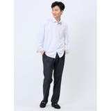 千鳥ドビー ワイドカラー長袖シャツ | TAKA-Q MEN | 詳細画像5