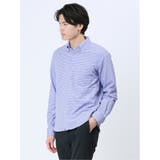 ストレッチ ギンガムサッカー ボタンダウン長袖シャツ | TAKA-Q MEN | 詳細画像16 