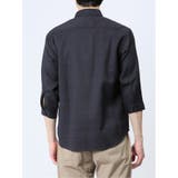 DRY ワッフルチェック レギュラーカラー7分袖シャツ | TAKA-Q MEN | 詳細画像19