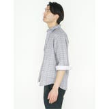 DRY ワッフルチェック レギュラーカラー7分袖シャツ | TAKA-Q MEN | 詳細画像3