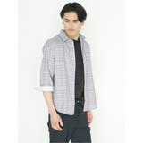 DRY ワッフルチェック レギュラーカラー7分袖シャツ | TAKA-Q MEN | 詳細画像5