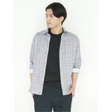 DRY ワッフルチェック レギュラーカラー7分袖シャツ | TAKA-Q MEN | 詳細画像6