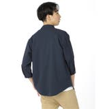 ポリトロ 変形スタンドカラー 7分袖シャツアウター | TAKA-Q MEN | 詳細画像15 
