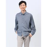 75紺 | ModernRelax ストレッチ ボタンダウン長袖シャツ | TAKA-Q MEN