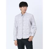 ストレッチ ドビーチェック ボタンダウン長袖シャツ | TAKA-Q MEN | 詳細画像1 
