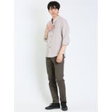 ポリトロ 変形スタンドカラー 7分袖シャツ | TAKA-Q MEN | 詳細画像20