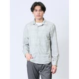 ModernRelax ストレッチチェック柄 ワイドカラー長袖シャツ | TAKA-Q MEN | 詳細画像1 