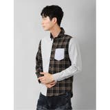 起毛チェック無地 クレイジーボタンダウン長袖シャツ | TAKA-Q MEN | 詳細画像14 