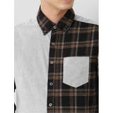 起毛チェック無地 クレイジーボタンダウン長袖シャツ | TAKA-Q MEN | 詳細画像20 