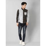 起毛チェック無地 クレイジーボタンダウン長袖シャツ | TAKA-Q MEN | 詳細画像24 