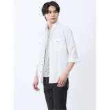 ストレッチ 楊柳 スタンドカラー7分袖シャツ | TAKA-Q MEN | 詳細画像1