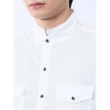 ストレッチ 楊柳 スタンドカラー7分袖シャツ | TAKA-Q MEN | 詳細画像10