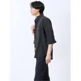 ストレッチ 楊柳 スタンドカラー7分袖シャツ | TAKA-Q MEN | 詳細画像13