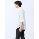ストレッチ 楊柳 スタンドカラー7分袖シャツ | TAKA-Q MEN | 詳細画像2