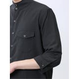ストレッチ 楊柳 スタンドカラー7分袖シャツ | TAKA-Q MEN | 詳細画像21