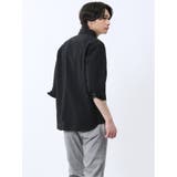 ふくれチェック カッタウェイカラー7分袖シャツ | TAKA-Q MEN | 詳細画像14
