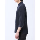 ふくれチェック カッタウェイカラー7分袖シャツ | TAKA-Q MEN | 詳細画像27